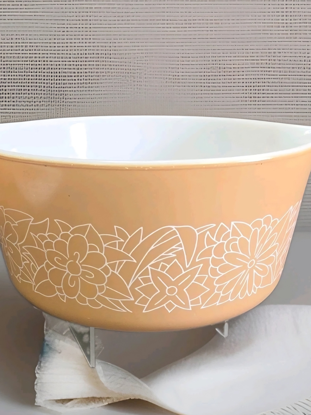PYREX Vintage Round Woodland Brown 474-B 1.5 QT Cinderella Casserole NO LID